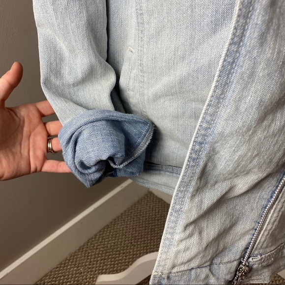 CODE BLEU DENIM JEAN LACE EMBROIDERED JACKET - Picture 4 of 11